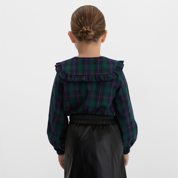 Рубашка для девочки KAFTAN "Клетка", р. 32 (110-116 см)