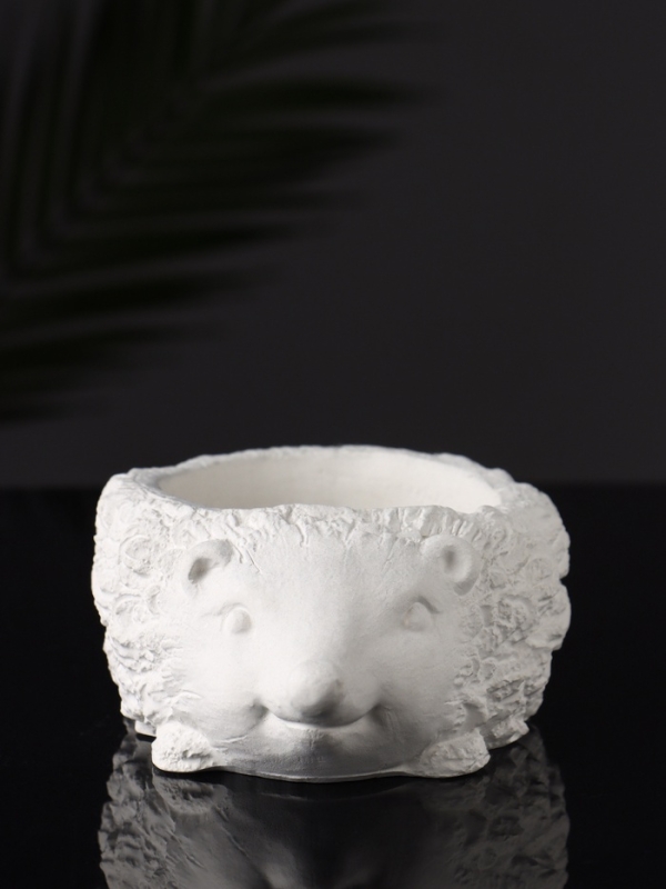 Фигурное кашпо "Ёжик" 15х11х5 см