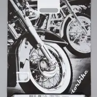 Пакет "Байк, полиэтиленовый с вырубной ручкой 41х51 см, 80 мкм