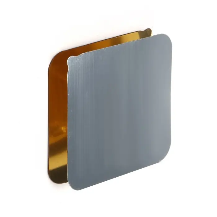 Комплект настенных держателей ТУНДРА, с клейкой поверхностью, 60&times;60&times;10 мм, цвет золото