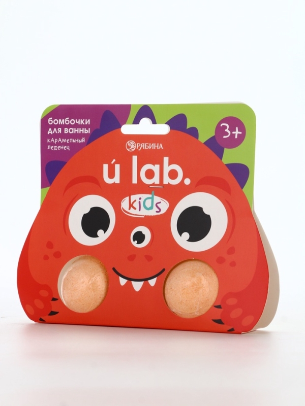 Бомбочки для ванны "Монстрики", 2 x 40 г, аромат карамельный леденец
