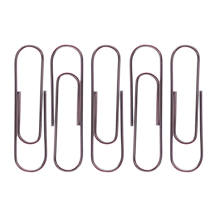 Скрепочница квадратная с магнитом прозрачная пластик, скрепки 100 штук