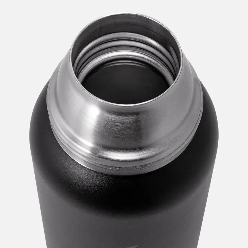 Термос Relaxika 1000 со стикерпаком, черный