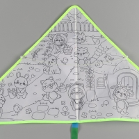 Funny toys Воздушный змей - раскраска, зверятки, 80 см Funny toys Воздушный змей - раскраска, зверятки, 80 см