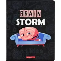 Тетрадь 48 листов, в клетку &laquo;Мозговой штурм&raquo;, мелованный картон, МИКС