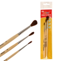 Набор кистей Пони 3 штуки, ЗХК "Цветик", №11, (круглые №: 2,3,5), 391291406 Набор кистей Пони 3 штуки, ЗХК "Цветик", №11, (круглые №: 2,3,5), 391291406