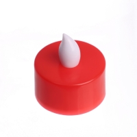 Светодиодные свечи, ночники LED RISALUX &laquo;Сделаем светлее&raquo; набор 4 шт., красные, RGB, 3.5&times;3.5&times;4 см