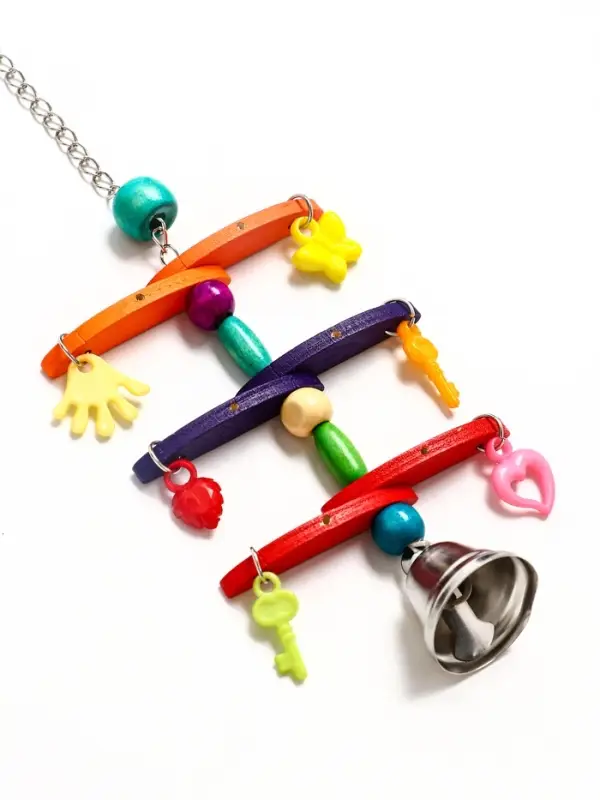 Игрушка для птиц "Перекладина" микс цветов