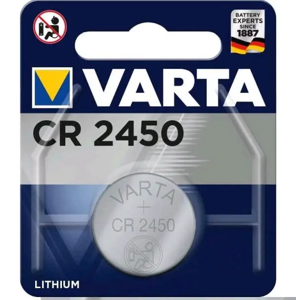 Батарейка Varta ELECTRONICS CR2450 BL1 Lithium 3V (6450) (1/10/100)