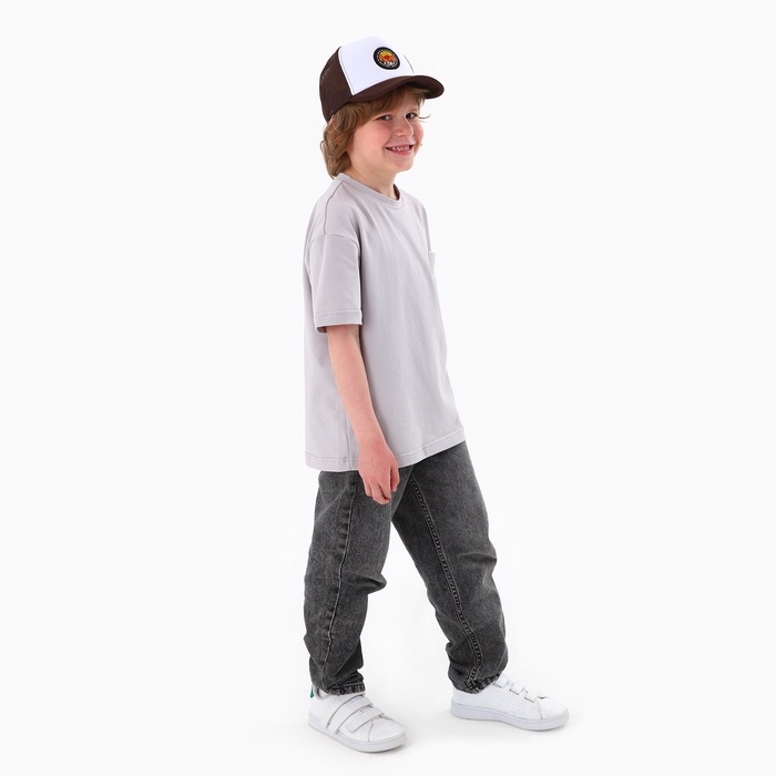 Кепка детская для мальчика Wild west, цвет коричневый, р-р 52-54, 5-7 лет