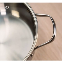 Кастрюля с крышкой Cook Eat 24 см, подходит для индукции