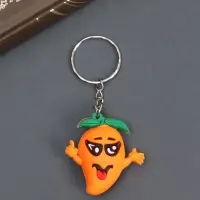 Брелок резина "Фруктики-смайлики" МИКС 2,7х2,6х1,6 см