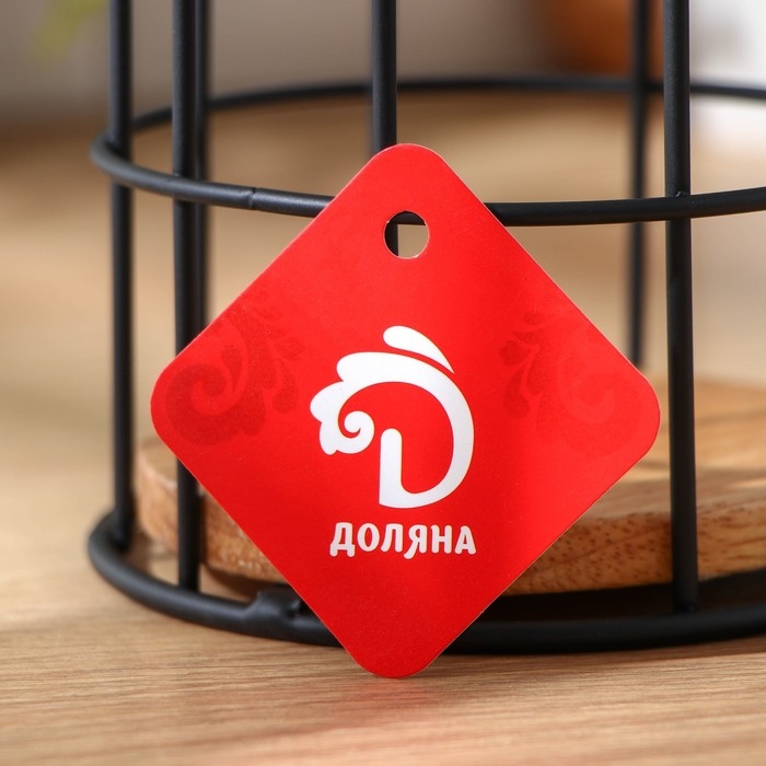 Сушилка для столовых приборов Доляна &laquo;Эстетика&raquo;, 11,2&times;11,2&times;16,5 см, цвет чёрный