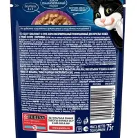 Влажный корм Felix Sensations для кошек, утка/морковь в соусе, пауч, 75 г