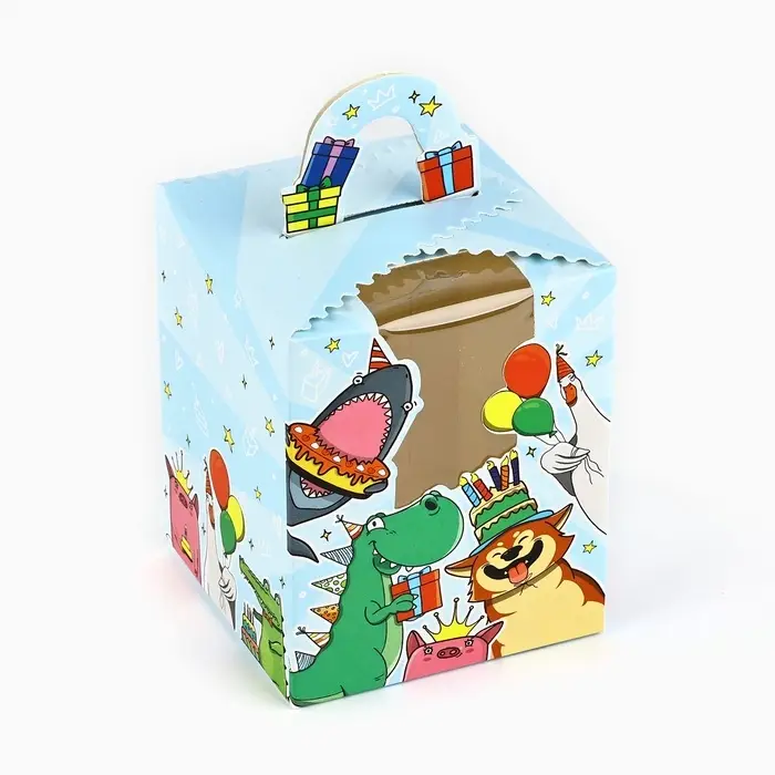 Коробка сборная &laquo;Тебе подарочек&raquo; 9 х 11 х 9 см