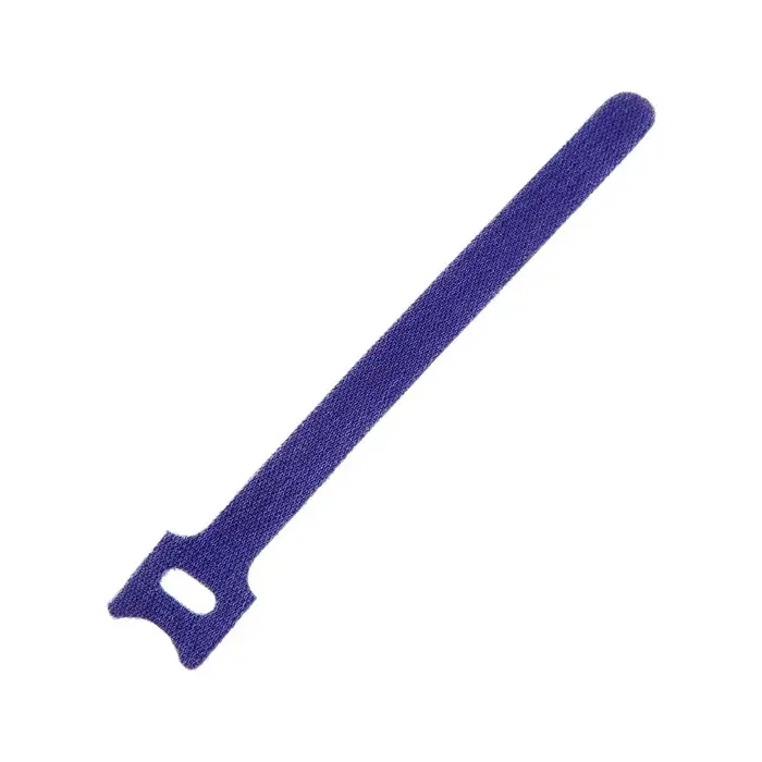 Стяжки-липучки для проводов 150&times;10&times;1.5 мм ТУНДРА, синяя, 10 шт.