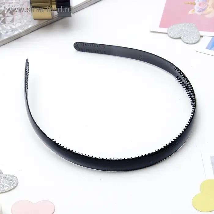 Ободок для волос &laquo;Классика&raquo;, 1.2 см, чёрный