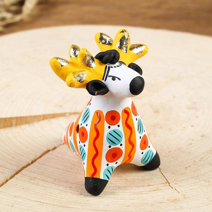 Дымковская игрушка &laquo;Свистулька Лошадка&raquo; 8&times;9&times;4 см, микс