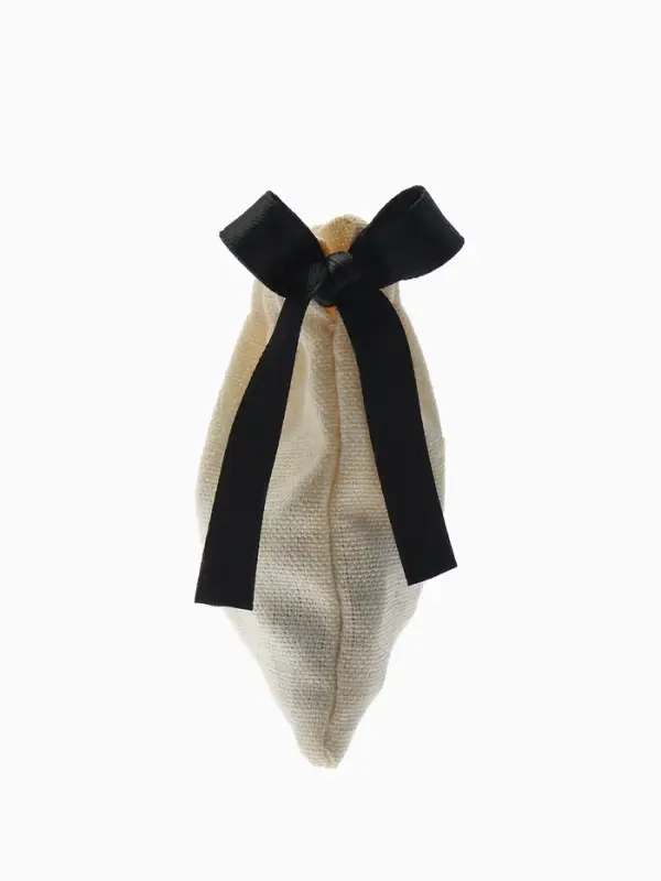 Мешочек подарочный &laquo;Нежность&raquo;, 8.5&times;7 см, бежево-чёрный