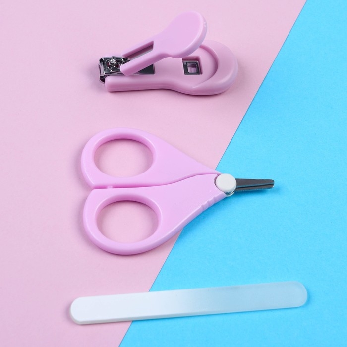 Маникюрный набор детский для самых маленьких &laquo;Зайка&raquo; (ножницы+щипчики+пилка)