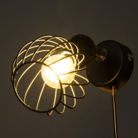 Бра с переключателем на проводе "Бьянка" Е14 40Вт черный 17х11х17см Бра с переключателем на проводе "Бьянка" Е14 40Вт черный 17х11х17см