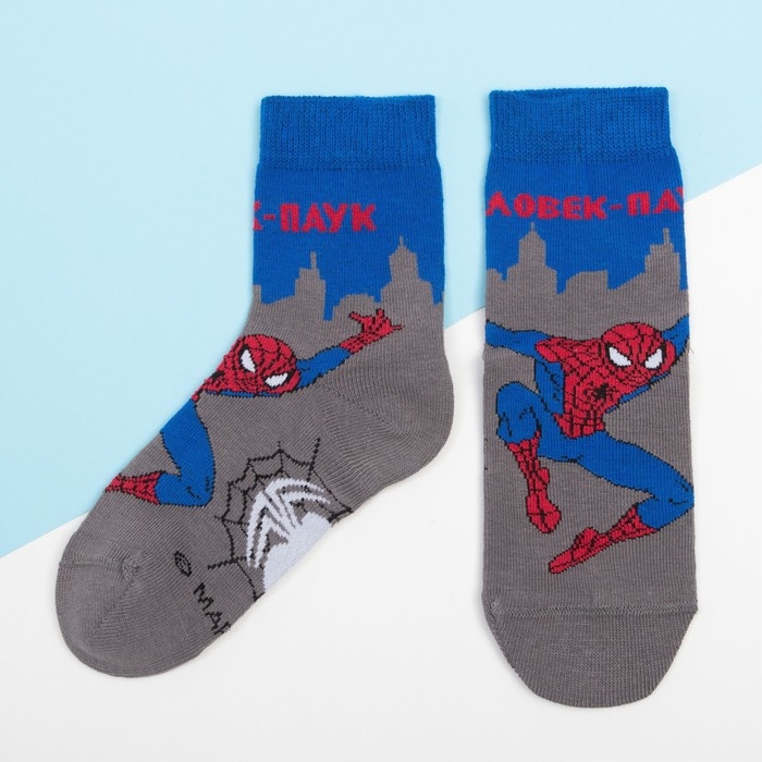 Носки детские &laquo;Человек Паук: Ночной город&raquo;, 20-22 см