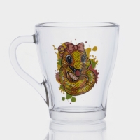 Кружка стеклянная для чая &laquo;Символ года 2025&raquo;, 250 мл