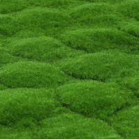 Мох искусственный, декоративный, полотно 1 &times; 1 м, рельефный, бугры, зелёный, Greengo