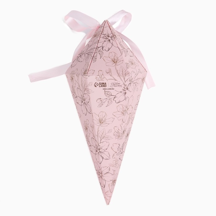 Переноска - шестиугольник для цветов &laquo;Цветочная композиция&raquo;, розовая, 15 х 35 х 15 см