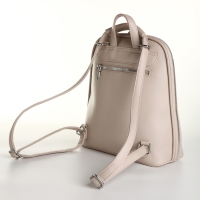 Рюкзак городской из искусственной кожи на молнии, цвет бежевый Рюкзак городской из искусственной кожи на молнии, цвет бежевый