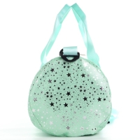 Сумка детская спортивная плюшевая для девочки с блестками &laquo;Звёзды&raquo; мятный