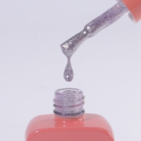 Гель лак для ногтей &laquo;COLOR CHROME&raquo;, 3-х фазный, 10 мл, LED/UV, цвет сиреневый (63)