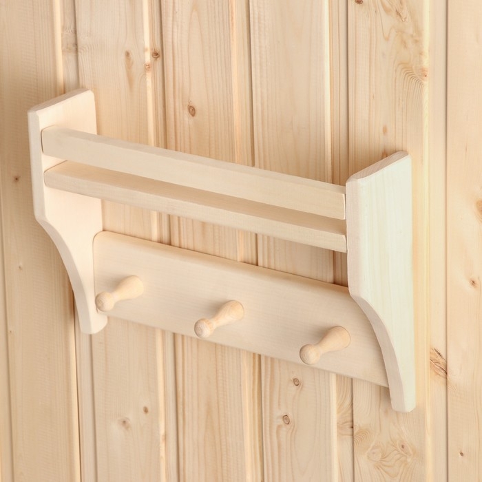 Полка-вешалка Полка-вешалка "Малютка", 30х25х7 см, 3 кр