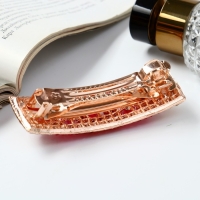 Заколка-автомат для волос "Венди" 9 см, серебристо-красный Заколка-автомат для волос "Венди" 9 см, серебристо-красный