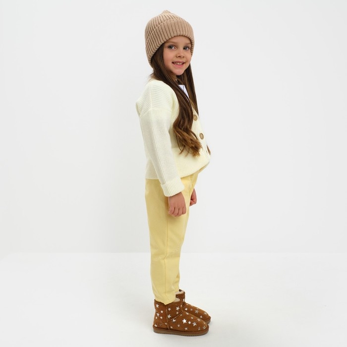 Кардиган детский KAFTAN, р. 30 (98-104 см), молочный Кардиган детский KAFTAN, р. 30 (98-104 см), молочный