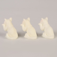 Миниатюра кукольная &laquo;Котик&raquo;, набор 3 шт., размер 1 шт. &mdash; 2 &times; 2 &times; 3,5 см