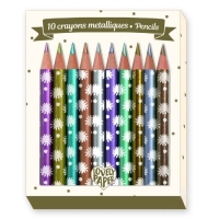 Набор цветных карандашей Djeco &laquo;Чичи&raquo;, металлик, 10 шт