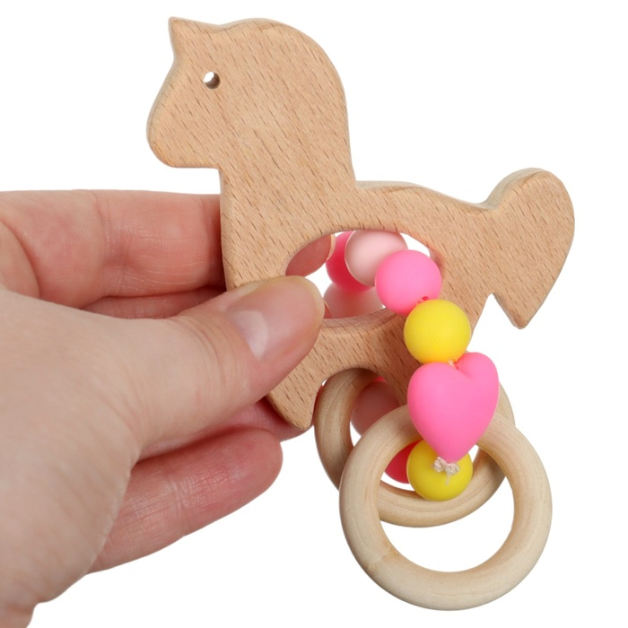 Подарочный набор: Держатель для соски-пустышки и прорезыватель &laquo;Принцесса&raquo;, Mum&Baby