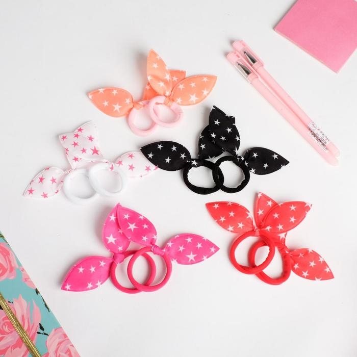 Резинки для волос , набор &laquo;Ушки&raquo;, единорог, 10 шт.