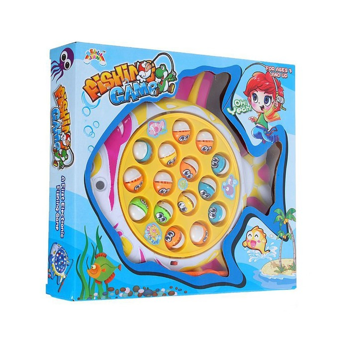 Рыбалка &laquo;Рыбка&raquo;: 15 рыбок, 2 удочки, звуковые эффекты, работает от батареек