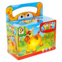 Попрыгун ZABIAKA &laquo;Оленёнок&raquo;, h=55 см, 1200 г, цвет розовый