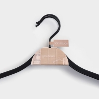 Плечики - вешалки для одежды LaDо́m Soft-touch, 41,5&times;21,5&times;1,1 см, 3 шт, антискользящее покрытие