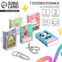 Головоломка &laquo;Прокачай мозги&raquo; металл, МИКС