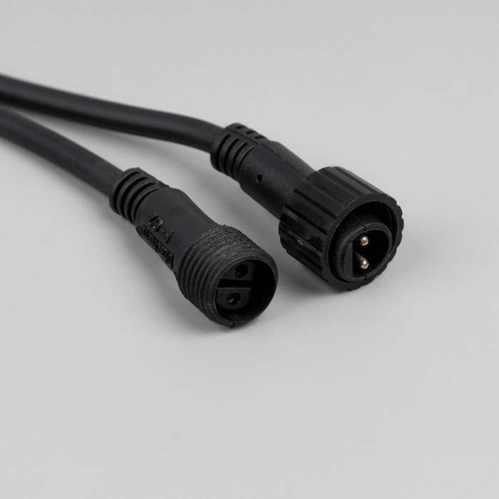 Гирлянда &laquo;Клип-лайт&raquo; 3 нити по 20 м, IP44, УМС, тёмная нить, 399 LED, свечение белое, мерцание всех светодиодов, 24 В