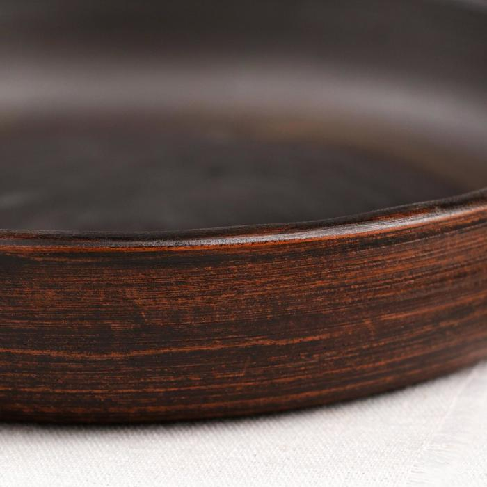 Форма для запекания &laquo;Кеци&raquo;, гладкая, d=18 см, красная глина