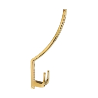 Крючок мебельный ТУНДРА TKT001, трехрожковый, золото Крючок мебельный ТУНДРА TKT001, трехрожковый, золото