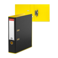 Папка&ndash;регистратор А4, 70 мм, ErichKrause "Accent", с арочным механизмом, жёлтая