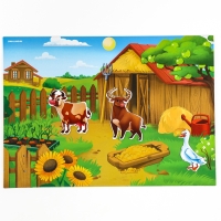 Магнитная игра "Лесные и домашние животные" 28*20