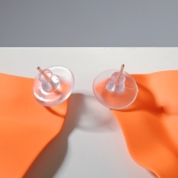 Серьги металл «Яркость» ромб, цвет оранжевый Серьги металл «Яркость» ромб, цвет оранжевый