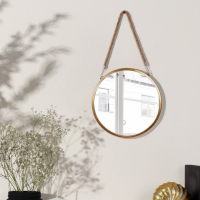 Зеркало настенное &laquo;Антураж&raquo;, d зеркальной поверхности 27,7 см, цвет золотистый